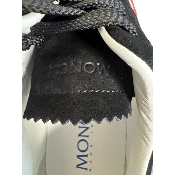 Moncler NIB Monaco M Suede Sneakers in Black Size 42.5 - Picture 9 of 14